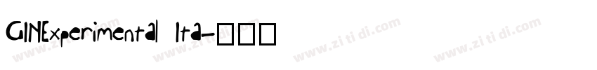 GINExperimental Ita字体转换